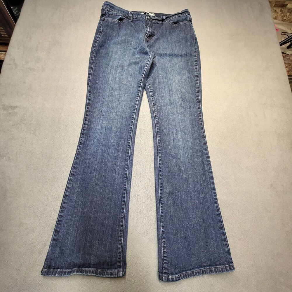 Levi's 515 Jeans Womens 12 Blue Bootcut Stretch Distressed Denim
